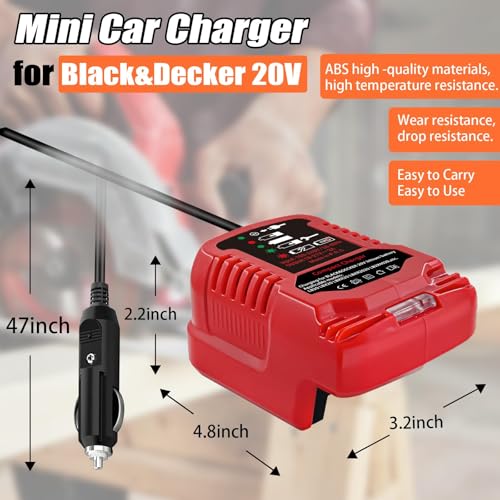 Hxtmoju For Black&Decker 20V Lithium Battery Charger Replacement thumb #3