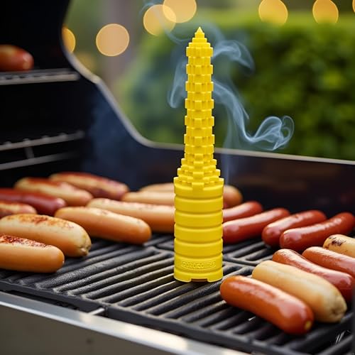 Gelber Hot Brötchenbohrer Dog Bohren Grillen Hotdogger Spülmaschinenfest Anti-Rutsch-Back- und Gebäckutensilien
