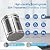 ICEPURE 3G Gravity Water Filter System with Water Level Window, Multi-Stage Filter, Stainless Steel Countertop Gravity fed Filtration with 4 Filters and Stand Reduce Microplastics, Lead & Total PFAS