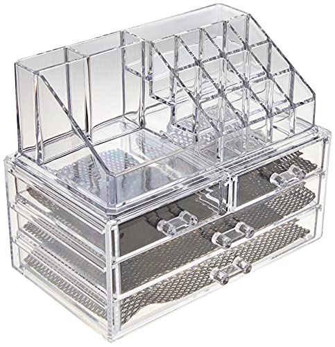 Organizador de Maquiagem com 4 Gavetas