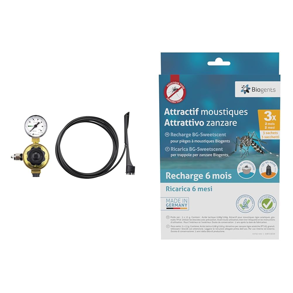BG-Booster I CO2 Upgrade Biogents pour piège BG-Mosquitaire avec recharge 6 mois