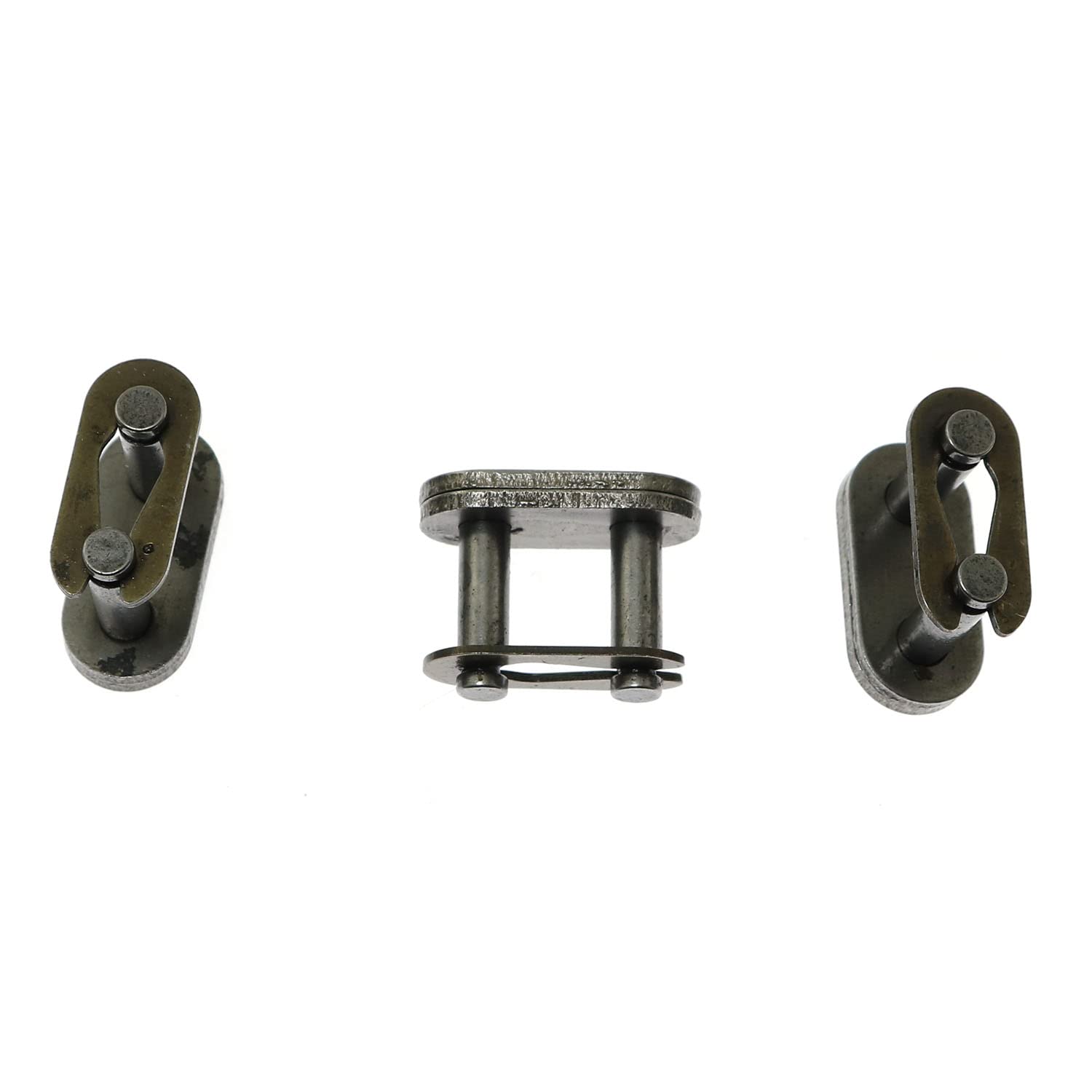 RLECS 6pcs Roller Chain Offset Link 06B-1 Carbon Steel Roller Chain Connecting Links