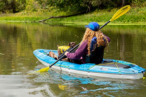 Image of Pelican - Poseidon Paddle - Aluminum Shaft with Reinforced Fiberglass Blades - Lightweight, Adjustable Kayaks Paddles - Perfect for Kayaking Boating