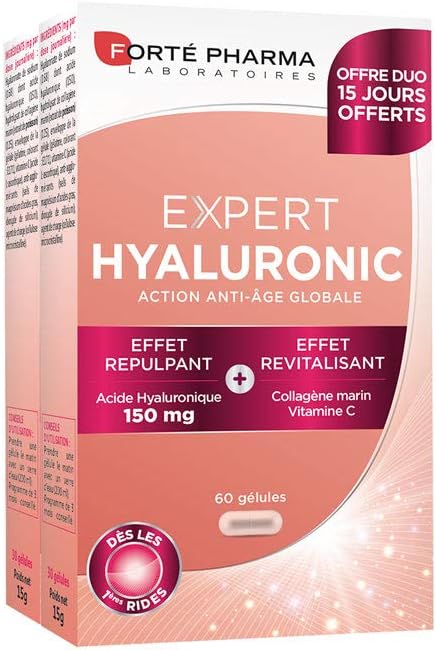 Forte pharma expert hyaluronic acid 150mg collagen vit c 60 caps