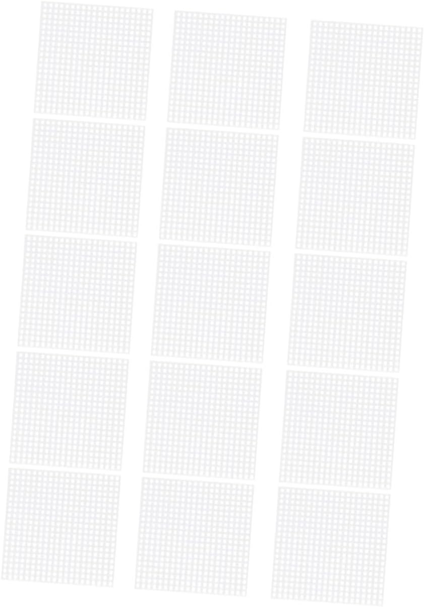 25pcs Plastic Mesh Canvas Sheets for Cross and Crafts Shape and Versatile Embroidery Material for Boys and Girls and Adults