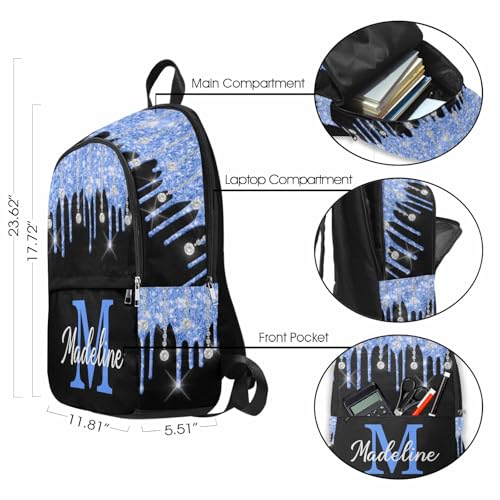 Custom Backpack For Girls, School Backpack For Daughter Granddaughter Customized Name Gift Bookbag Lunch Bag Travel Backpacks3