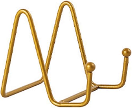 DAMAJI - Caballete de metal pequeño para exhibición, soporte para marco para imagen, placa decorativa, libro, fotografía, mini caballete de alambre
