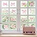 A1diee Bowtie Decal Pink Bow Wall Stickers - 60Pcs Watercolor Coquette Aesthetic Wall Stickers Light Pink Bow Knot Wall Art Decor Vinyl Peel and Stick Room Decor for Kindergarten Nursery Bedroom