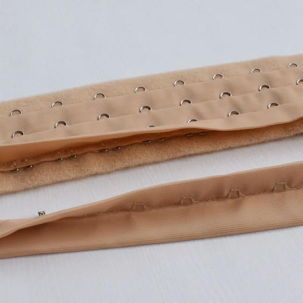 3 Filas de Fajas con Hebillas, corsé, Sujetador, Ganchos de Tela, Botones extendidos
