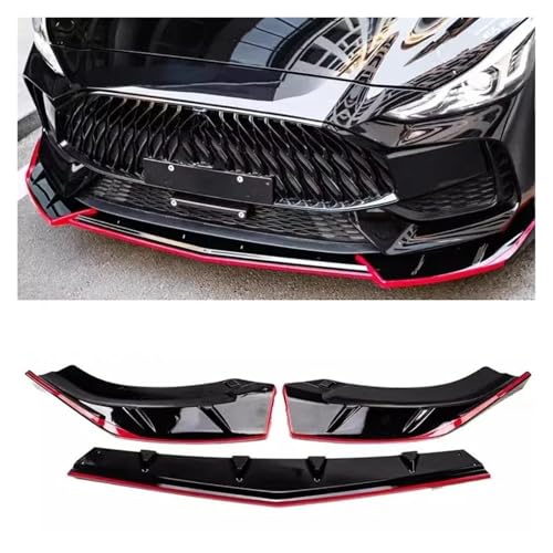 Spoiler avant pour MG GT 5 2021-2023 jupe de pare-choc type Z noir et rouge