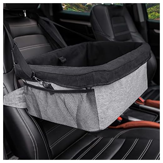 Dog Car Seat,Pet Booster Seat with Steel Reinforced Structure, for Pets Up to 20 lbs Like Bulldog or Schnauzer, Removable Fleece Liner, Easy Installation on Front or Back Seats