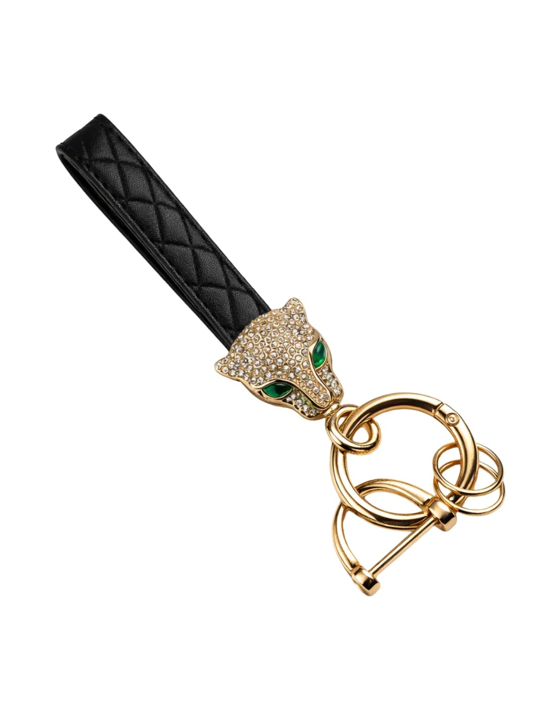 iSWEVEN Panther Keychain for Men & Women | Crystal Leopard Head