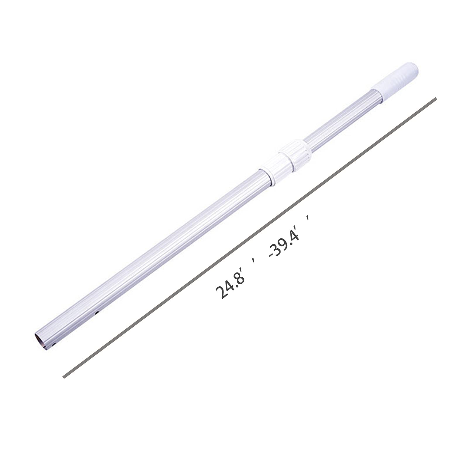 Brosse de Nettoyage de Piscine Nettoyeur en Plastique de 10 Pouces avec Surface Télescopique Rob Balai Robuste Brosse de Nettoyage Portable