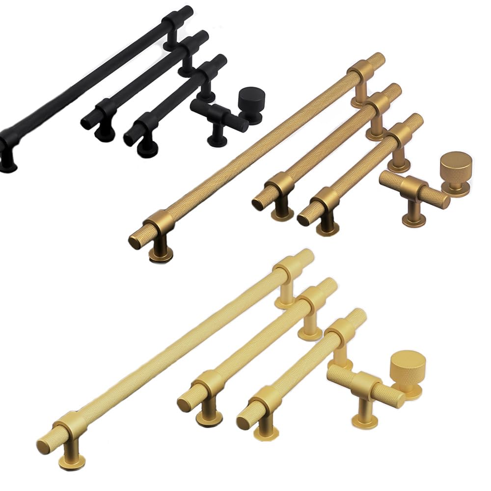 Uchwyty meblowe, 6 sztuk, 19 mm, czarne, okrągłe, pojedyncze otwory z uchwytem, gałka meblowa ze śrubą, gałka do szuflady, uchwyt aluminiowy, uchwyt do szuflad, uchwyt do garderoby, drzwi kuchennych