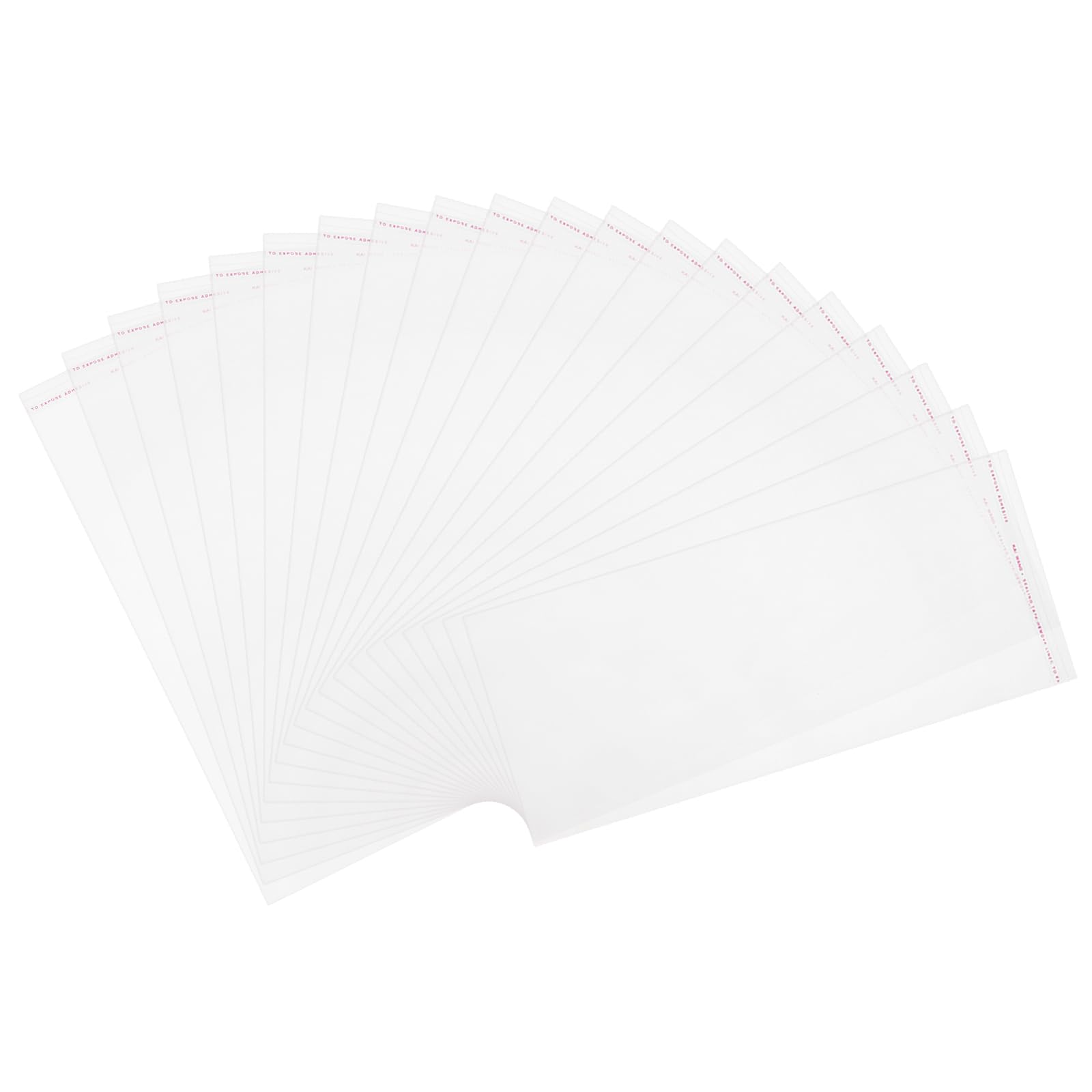 sourcing map 50 Pack Acid-Free Crystal Clear Sleeves (11.8x4.7 Inch) - Thickened Resealable Photo Sleeves Storage Bags Transparent Sealing Bag for Art Prints/Pictures/Photos/Framing/Mat