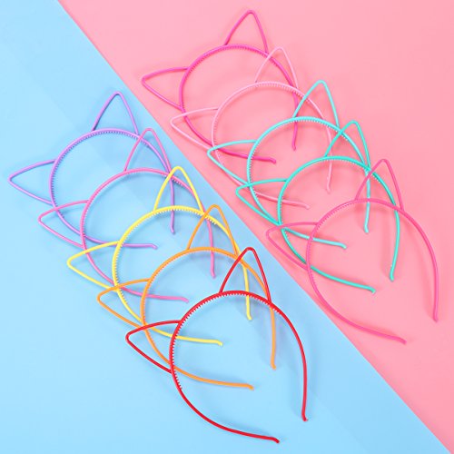Fita de orelha de gato Frcolor 10 peças de faixas de plástico para festa fantasia decorações diárias