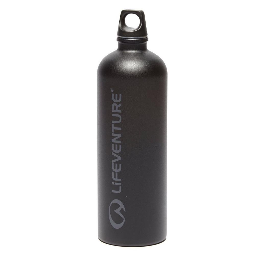 Lifeventure Unisex Black Stainless Steel 1 Litre Bottle