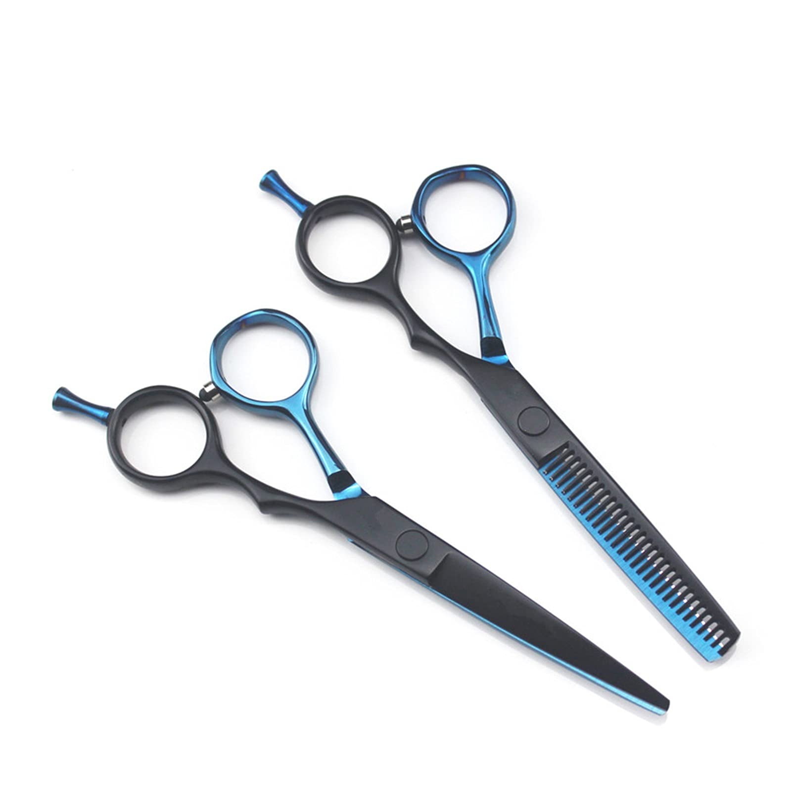 5.5 Inch Barber Scissors Set, Hair Thinning Scissors, Hairdresser Scissors, Household Hair Scissors Hair Cutting Shears (Color : Blauw) (Blauw B)