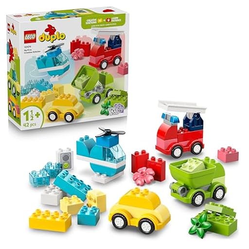 LEGO Duplo Vehículos Creativos - Juego Educativo para la Motricidad Fina - Coches, Camión de Bomberos, Helicóptero y Camiones de Juguete - Regalo de Cumpleaños para Niños y Niñas de 1+ Años - 10474 | Ya disponible en tu tienda friki favorita! En mundofriki.es!