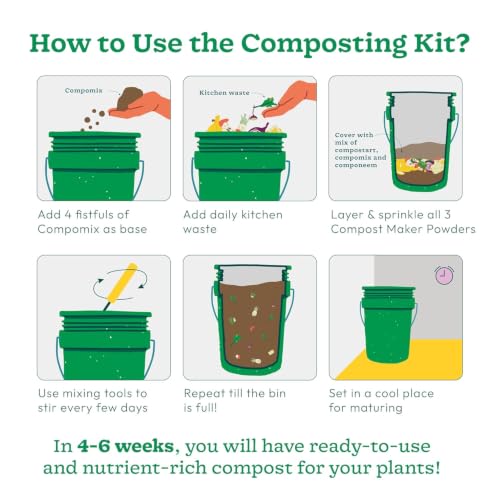 Image of Ugaoo Home Compost Bin to Convert Kitchen Waste Into Fertilizer, 20 Litre (Set of 1)