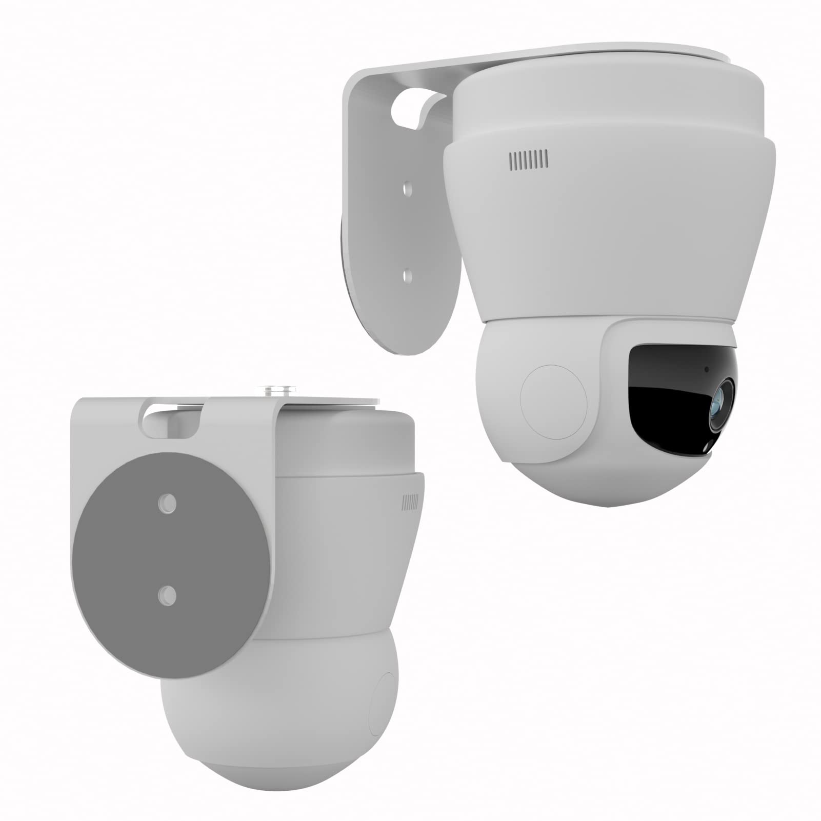 Zwolf Strong Adhesive Mount for YI Pan-Tilt Security Camera , No Hole Needed , Perfect View Angle for Yi Home 360 Degree Indoor Pet Cam (Pack of 2)