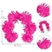 BlissfulTie 1PCS Fluffy Pom Pom Headbands – Pink Fuzzy Yarn Hair Accessories for School Events, Halloween, Cosplay, and Dress-Up Parties