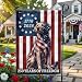 American Flag-Patriotic Labrador Retriever American Flag, 250 Years of Freedom Dog Flag, Garden Flag (11.5" x 17.5")-USA Premium Polyester