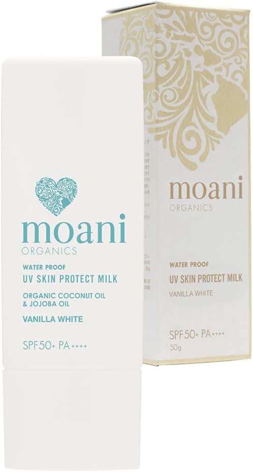 moani organics UV SKIN PROTECT MILK vanilla white(顔用日焼け止め)