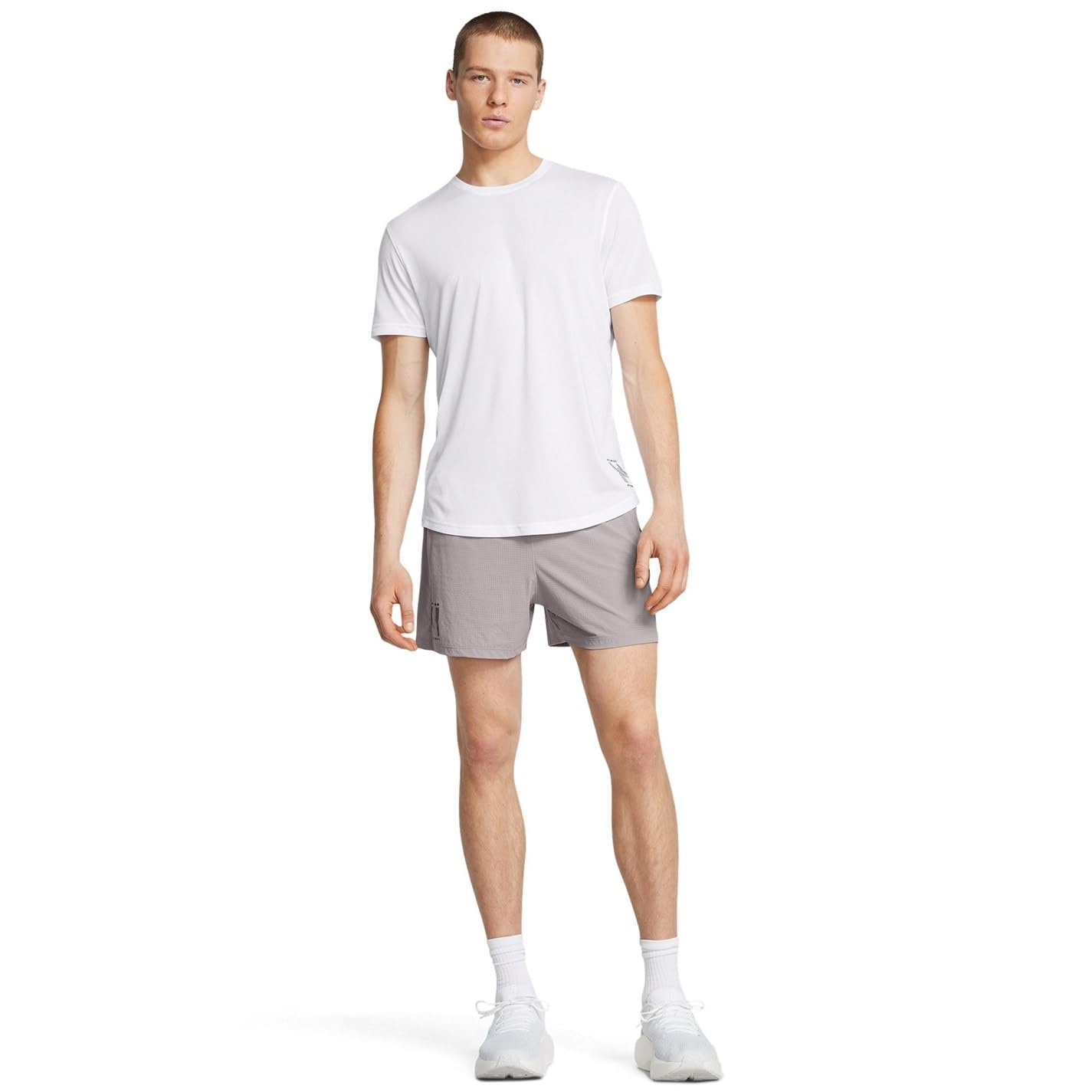 Under Armour Herren Run Anywhere Short Laufbekleidung Laufshorts Tetra Gray - Grau L