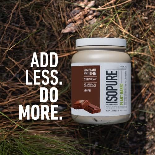 Isopure 1092691 Chocolate Vegan Protein Powder, With Monk Fruit Sweetener & Amino Acids, Post Workout Recovery thumb #6