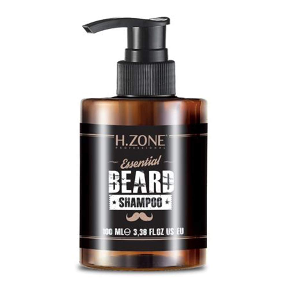 Kit Barba e Baffi + Spazzola H-Zone Essential Beard - Set Composto da Shampoo, Balsamo, Olio, Cera e Spazzola Barba con setole in cinghiale rinforzato + ALTÉAX® Beauty - Ottima Idea Regalo