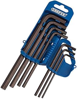 Draper 33688 Imperial Hexagon Hexagon Allen Key Set, 10 Pieces , Blue