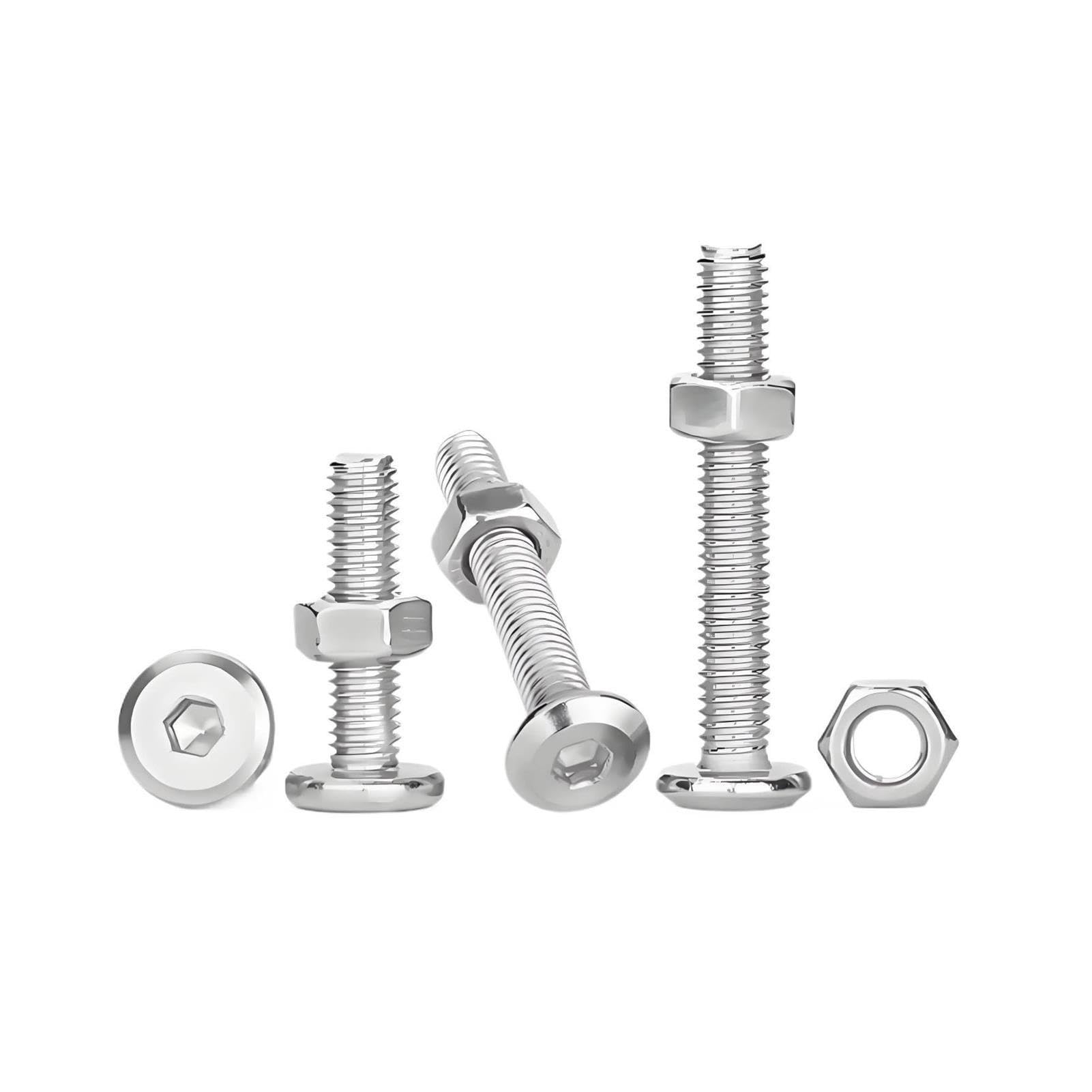 Tornillo Cabeza Plana Grande Hexagonal Acero 304