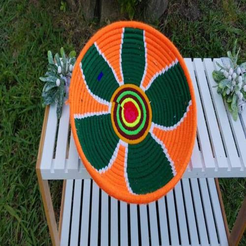 Moroccan Berber Tribal Handmade Wool Bread Centrepiece Plate, No. 53 #TOP21