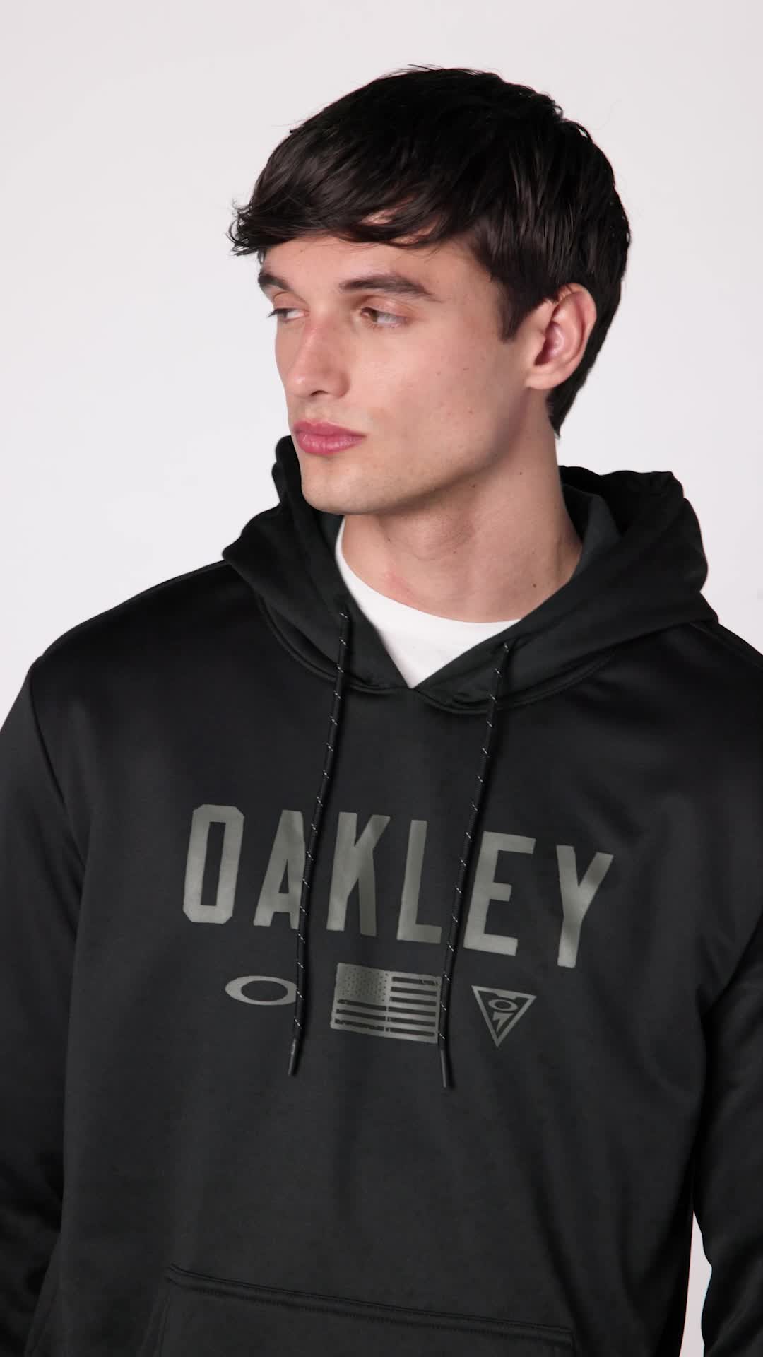 Oakley SI Valor Hoodie, Blackout, Small, Pullover Style, Soft