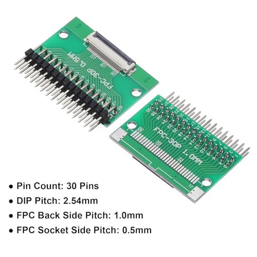 MECCANIXITY conector placa 30 pines 0.5mm adaptador PCB miniatura 3