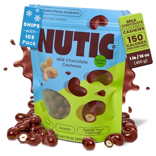 Nutic Milk Chocolate Covered Cashews - 1 Lb