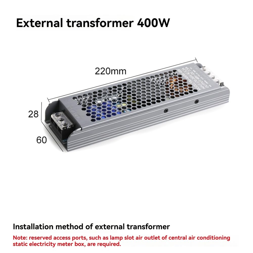 Trasformatore 12V 24V Driver LED Alimentatore 400W Super Sottile Convertitore A/D per Striscia LED e Lampadina