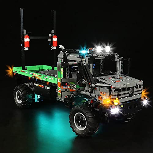 FYHCY Upgrade Fernbedienung Led Licht Set für Lego 42129 Technic 4x4 Mercedes-Benz Zetros Offroad-Truck, LED Beleuchtung… – Bild 4