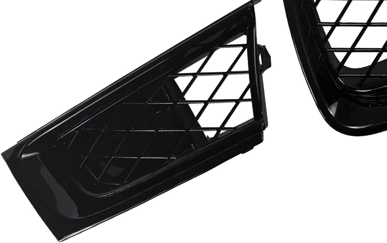 Car Front Bumper Grille Grill For Subaru Impreza 9th WRX STI 2006-2007 Gloss Black Carbon Fiber Look