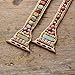 BOKIIWAY Handmade Beaded Boho Watch Bracelet Band Compatible with Apple Watch 38mm/40mm/41mm/42mm/44mm/45mm-Watch Strap for Iwatch Series 8/7/6/5/4/3/2/1/SE for Women (42/44/45mm, Mahogany Grain)