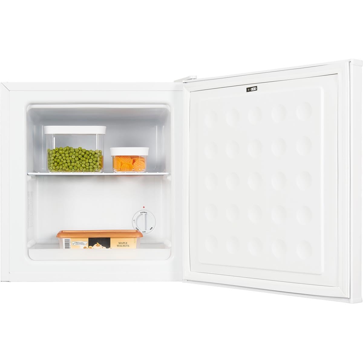 Exquisit Mini Gefrierschrank GB40-150E weiss | Kompakt | Nutzinhalt: 31 L | Temperaturregelung