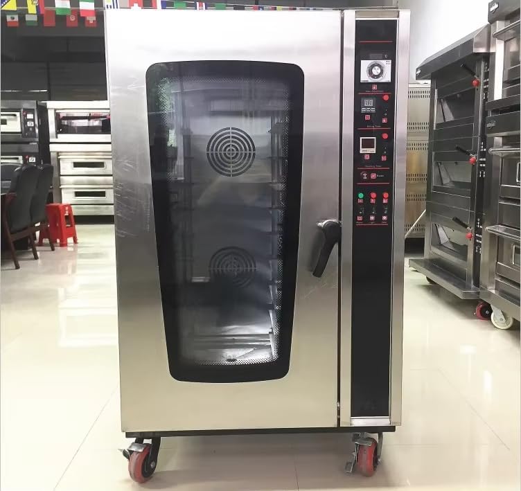 Efficient Commercial Convection Oven with Digital Display and Adjustable Temperature Control, Ideal for Baking, Roasting, and Toasting, with Even Cooking for Perfectly Crisp
