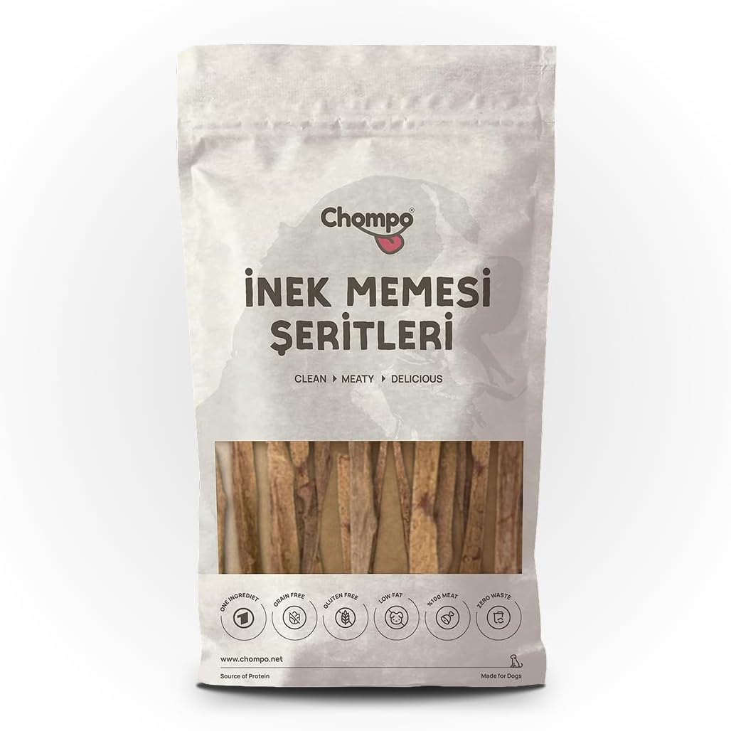 Chompo İnek Memesi Çubukları 100% Doğal Katkısız Köpek Ödül Maması 100 Gr
