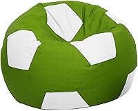 Vista 19 de Ample Decor - Funda para puff (relleno no incluido), almacenamiento de juguetes de peluche de cuero sintético suave, construcción duradera