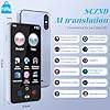 SCZND Traduttore Simultaneo Vocale Offline, 138 Lingue Traduttore Vocale Istantaneo Multilingue, Traduttore Istantaneo Vocale con Translator di Foto/Italiano offline, con 2000 mAh Batteria