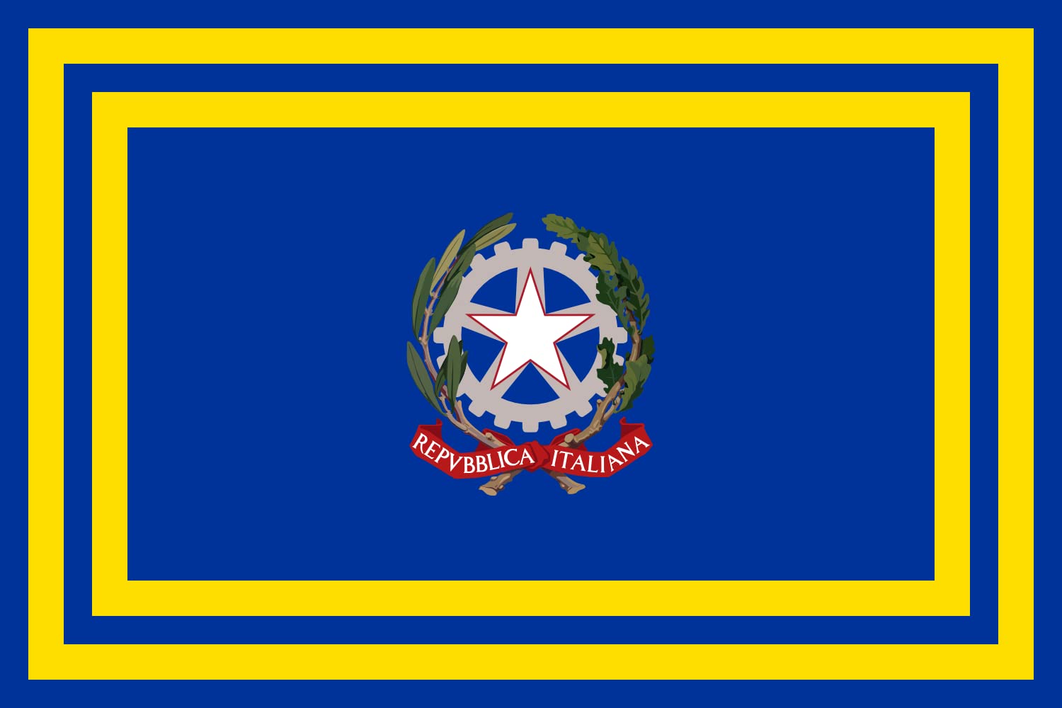 Drapeau Large Premier ministre italien pour mât extérieur grand format
