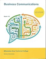 Business Communications Badm 110 Milwaukee Area Technical College, 2015 1308469683 Book Cover