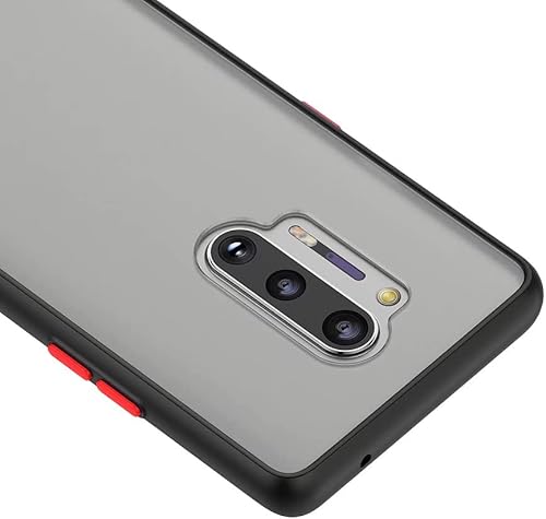 Miniatura 2 de Ahonest Funda para OnePlus 8 Pro delgada a prueba de golpes protege de caídasarañazoshuellasdeslizamiento translúcido mate PC parte trasera TPU