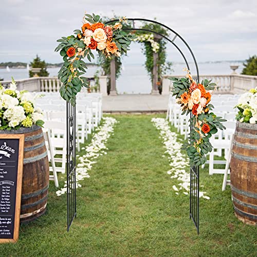 Vingli Garden Arbor, Arch Walkway For Wedding Ceremony Party, Christmas Garden Decorations Steel Garden Trellis For Plant Climbing, Pergola For Garden, Backyard, Lawn, Bench (Dome) #TOP7